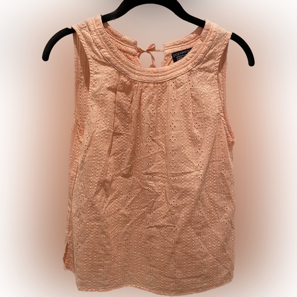(NWOT) Papermoon Almeria Eyelet Cotton Top, XSP, Pink/Blush - Picture 3 of 8